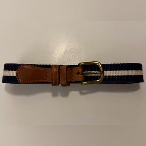 Vintage Coach Navy Stripe Belt